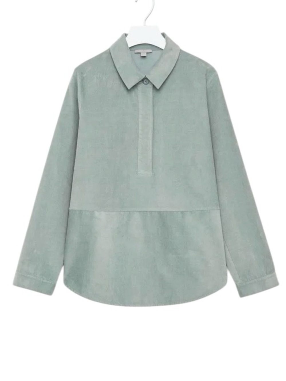 COS Corduroy overshirt long sleeve loose fit seafoam size 34 excellent condition